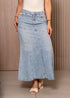 Falda larga denim primevera | J23272