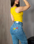 Jean Graphic Denim SELECCIÓN COLOMBIA bota recta | J9077