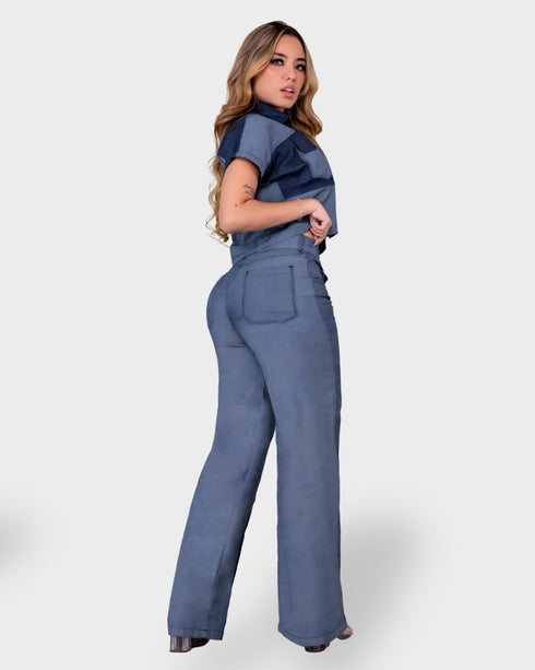 Conjunto chambray bitono | Ref J30555