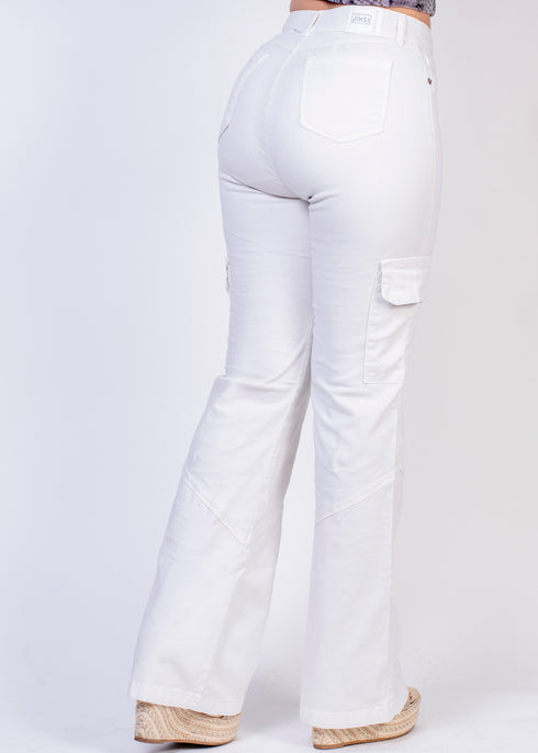 Jean Cargo tipo flare tiro alto Ref JN6163