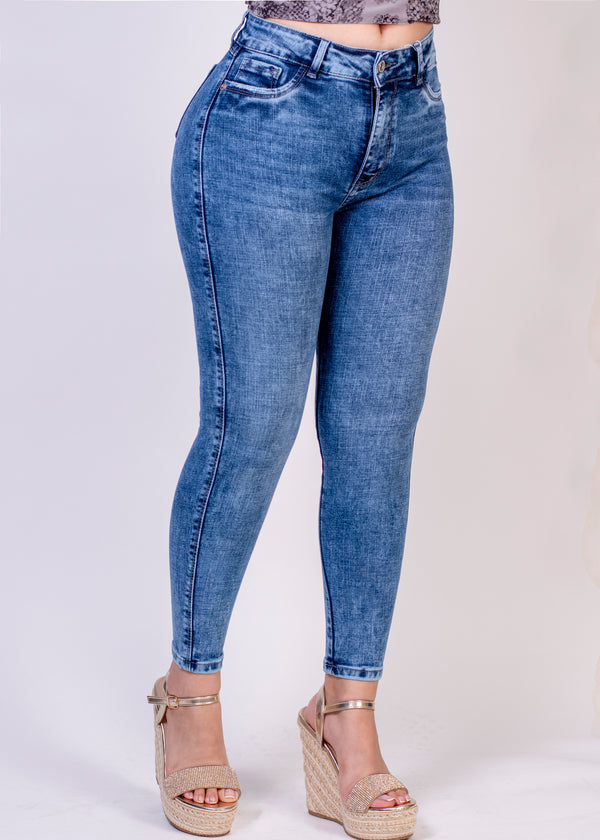 Jean skinny tiro alto Ref 5959