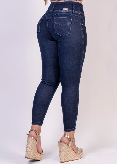 Jean skinny ultra slim tiro alto Ref 23106