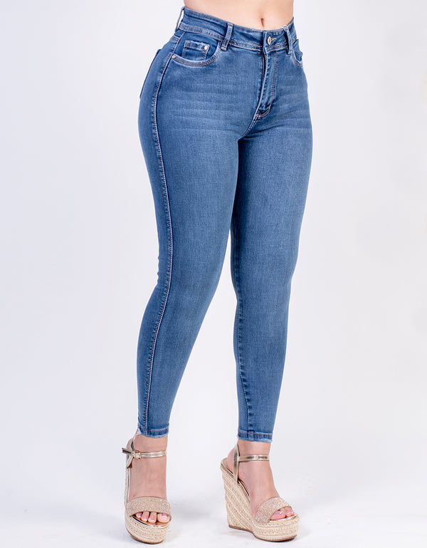 Jean skinny tiro alto Ref J23036