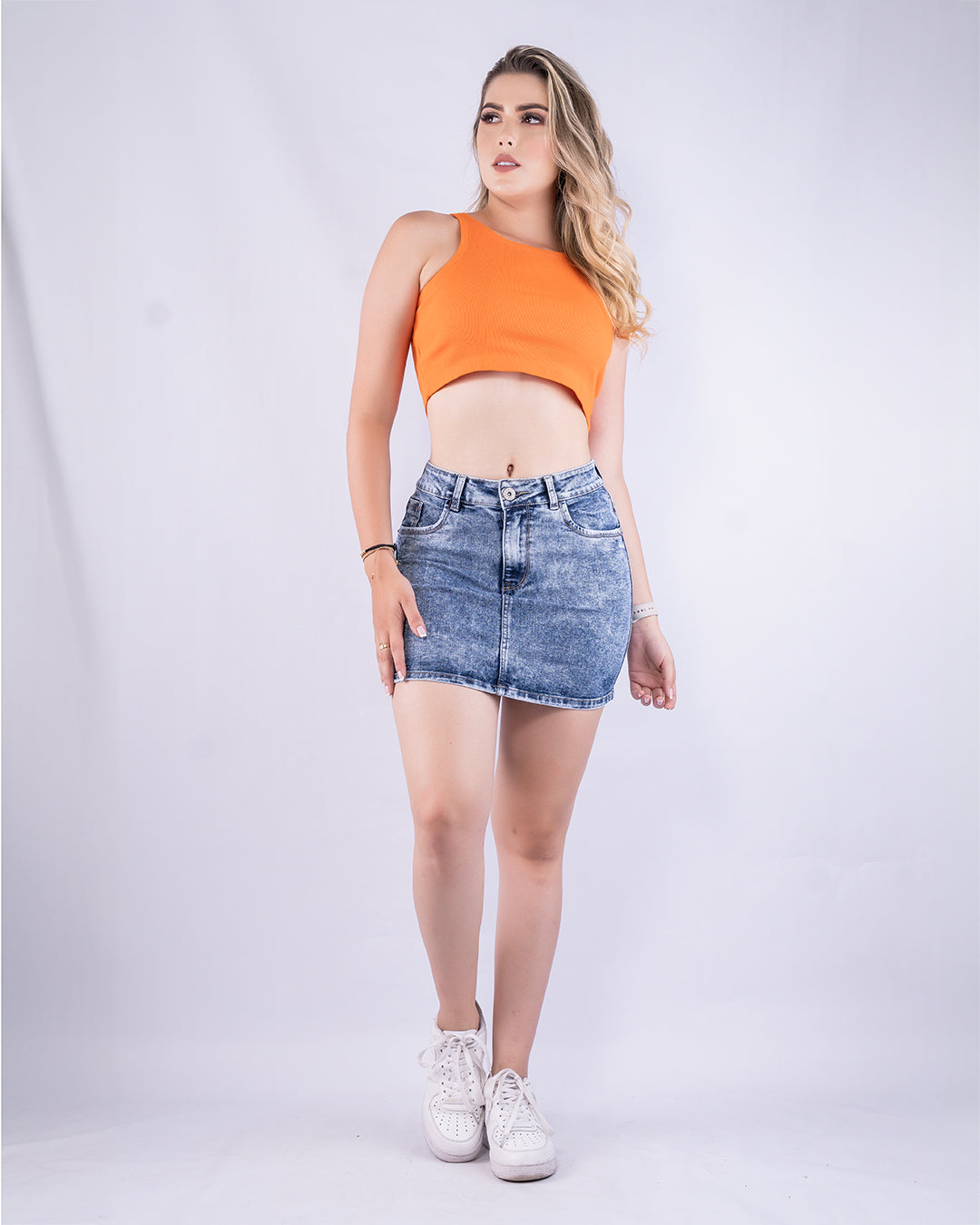 Falda denim