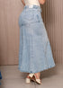 Falda larga denim primevera | J23272