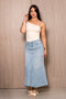 Falda larga denim primevera | J23272
