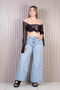 Jean wide leg tiro alto | J23382