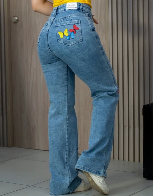 Jean Graphic Denim SELECCIÓN COLOMBIA bota recta | J9077