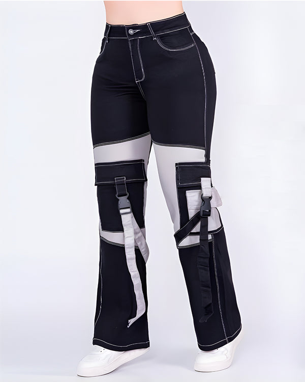 Jean cargo flare bitono urban | Ref J6456