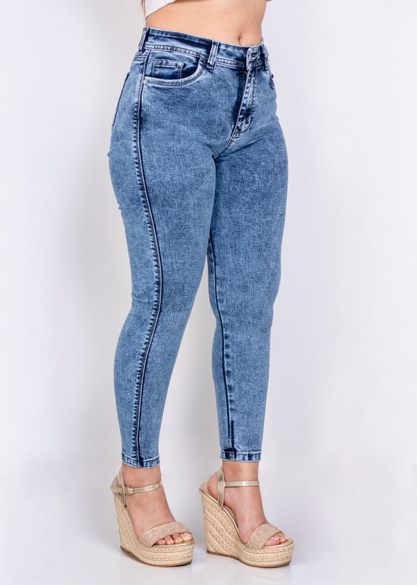 Jean skinny tiro alto Ref 23055