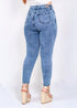 Jean skinny tiro alto Ref 23055