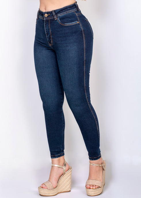 Jean skinny tiro alto Ref 23057