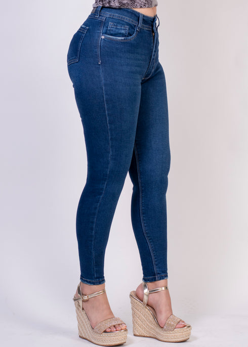 Jean skinny tiro alto Ref 23064