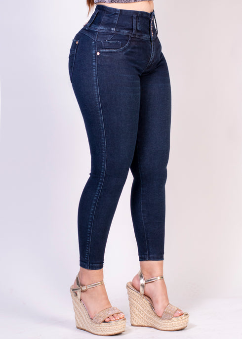 Jean skinny ultra slim tiro alto Ref 23106