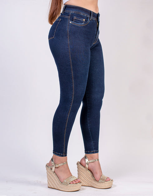 Jean skinny tiro alto J23039