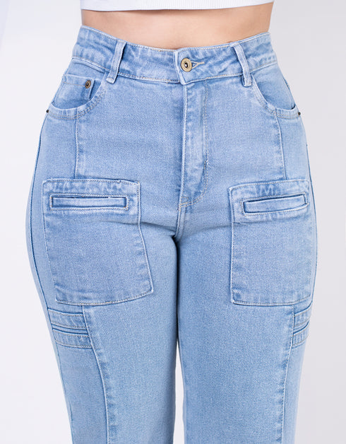 Jean flare tiro alto Ref J21883