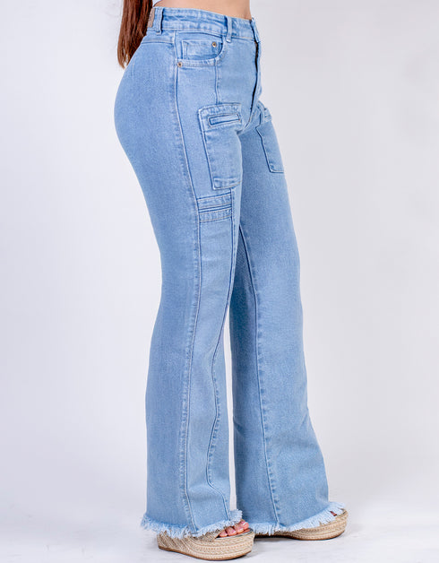 Jean flare tiro alto Ref J21883